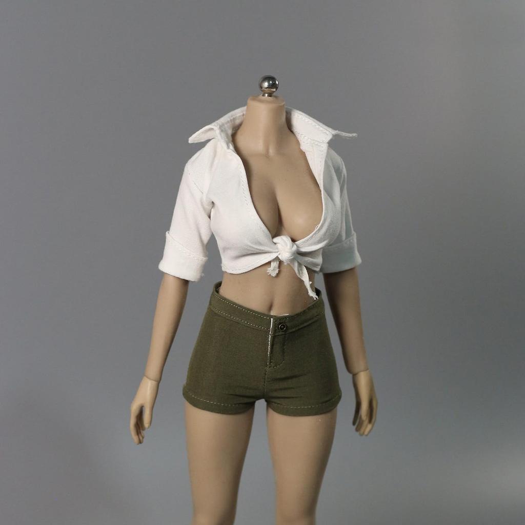 HAMRETHYPPZ 1/6 Scale Costumes for 1/6 Scale Figures, Female Band Shirts, Gal Tops, and Sexy Outfits (Body, Head, and Shoes Not Included)