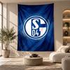 Dekorativní tapiserie, Nástěnné umění s potiskem Schalke 04, Lehká nástěnná dekorace pro pozadí ložnice