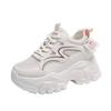 Fashion Cross-border  Women Casual Sneakers New Tennis Breathable Platform Shoes Female Black Thick Bottom Running Shoes