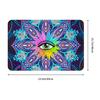 Stilvolle Augen-Mandala-Kunst-Fußmatte, maschinenwaschbar, perfekt für Badezimmer, Schlafzimmer, Wohnzimmer und Eingänge