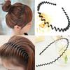 Hot Men Women Metal Wavy Hair Head Hoop Sport Headband Cool Accessory Gift