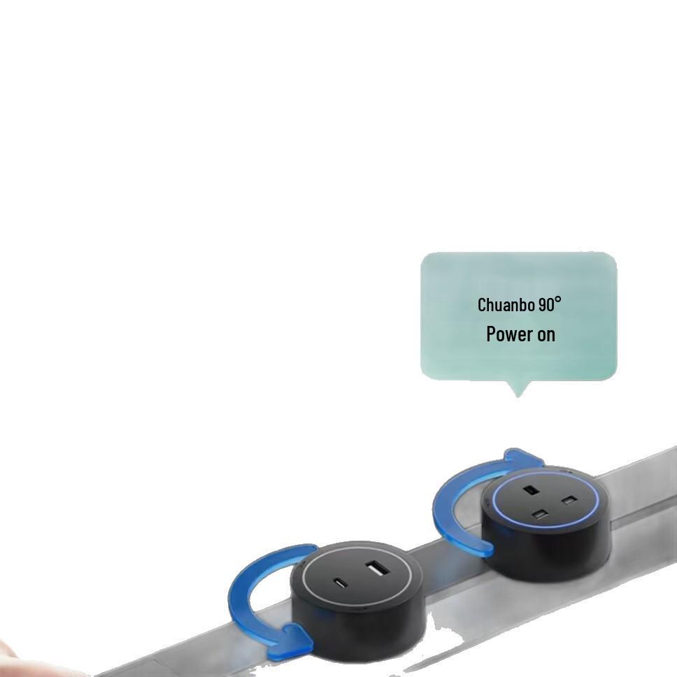 Ultra-thin Concealed Recessed High Power Hidden Track Socket