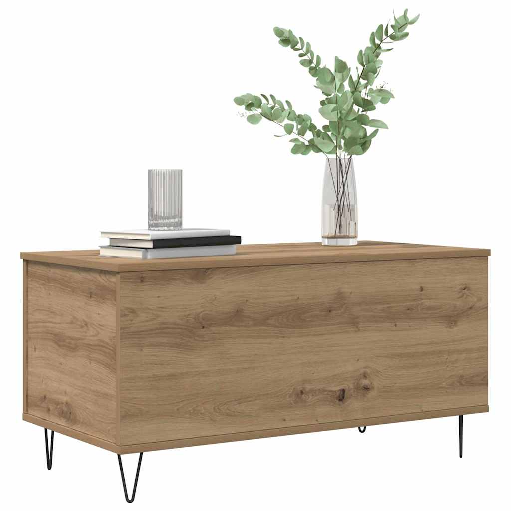 Coffee Table Artisan Oak 90 X 44.5 X 45 Cm Wood Based Material