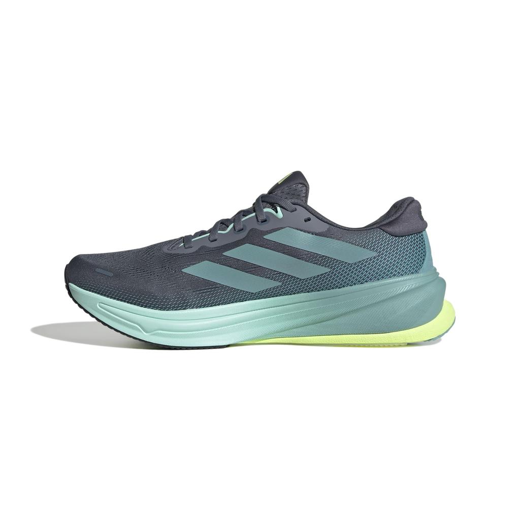 Adidas Supernova RISE 2 Running Shoes, Unisex Adult, NKM80, Onyx/Mint Tone/Hi-Res Yellow (JQ7701), Size 26.5cm