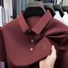 Summer Lapel Collar Short Sleeve T-Shirt Men's Loose Fit Casual Polo Top