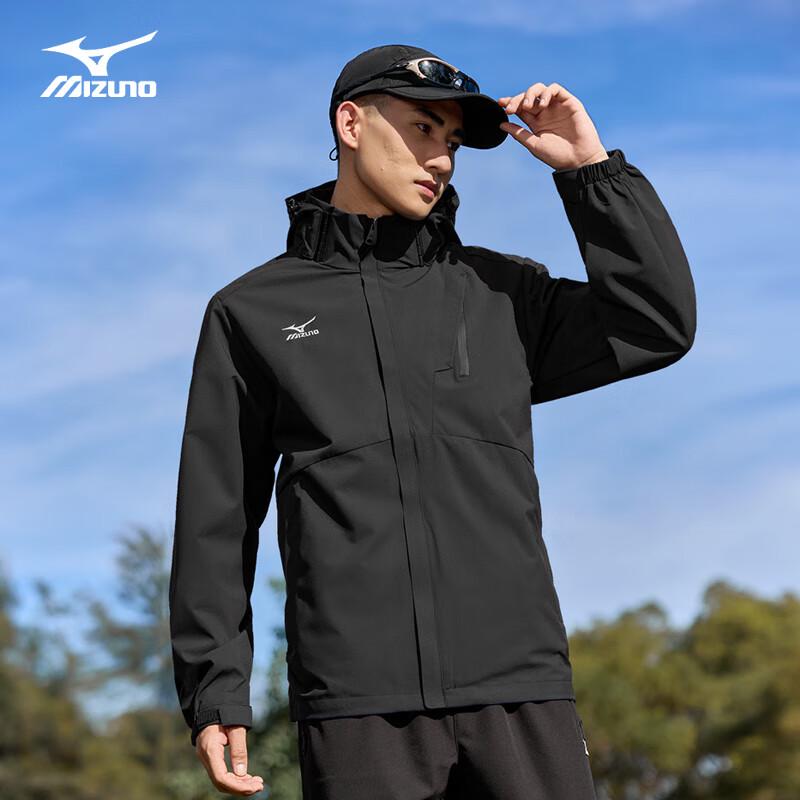 Mizuno Men's Hooded Outdoor Windproof & Waterproof Jacket