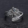 Ladies' Retro Personalized Dragonfly Sunflower Wrapped Ring
