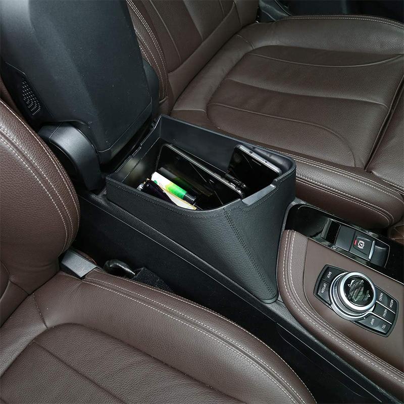 Für BMW X1 X2 F48 F47 2016-2019 ABS Auto Armlehnenbox Erhöhung Aufbewahrungsbox Armlehnen Organizer Tablett Auto Zubehör