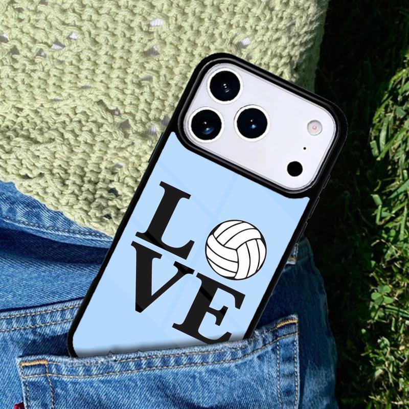 Volleyball Handyhülle Für iPhone 17 AIR 16 Pro Max 15 14 Pro 11 12 13 Stoßfeste Silikonhülle