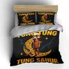 "Funny Moonlight Cartoon Decor Set" Soft Comfortable Duvet Cover Bedding Set Included 1*Duvet Cover & 2*Pillowcases gift