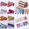 14 Teile/satz Frauen Nagel Folien Nagel Aufkleber Metall Farbe Folie Wraps Aufkleber Nail art Dekorationen