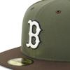 New Era 59FIFTY Kappe MLB Boston Red Sox, 2-farbiger Schirmunterseite, ONSPOTZ Exklusiv, Größe 7 3/8 (BOS Neues Olivgrün)