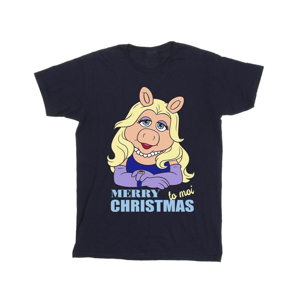 Disney Mädchen Muppets Miss Piggy Queen of Holidays Baumwoll-T-Shirt