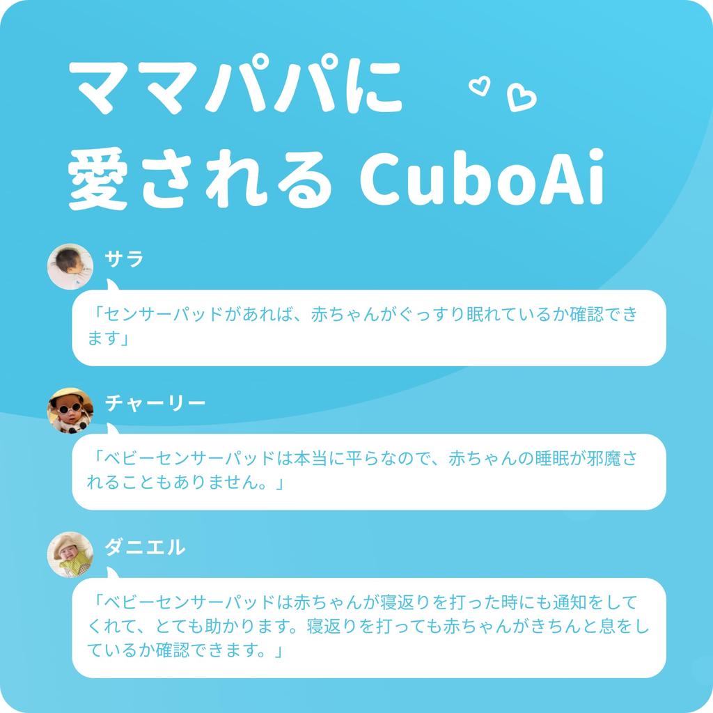 CuboAi Baby Sensor Pad, Sleep Safety, Minute Motion Detection, AI Alerts, Baby Monitor, Baby Sensor, Sensor Pad, Baby Alarm, Smartphone Link, Baby Mat