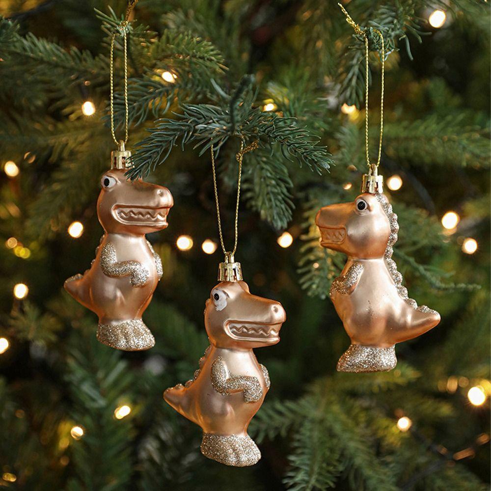 Plastic Christmas Pinecone Bell Pendants Champagne Merry Christmas Decor  Party Favors