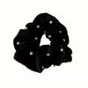 Pearls Beaded Large Intestine Hair Bands Velvet Hair Accessories New Hair Bands  Daily Use