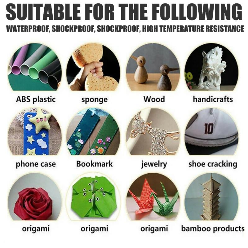 Instant Super Glue Liquid Plastic Welder Adhesive Fix Fill Seal Bond Repair Almost Anything Waterproof Heat-Resistant