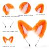 Realistic Wolf Ears Hairband Furry Headbands Plush for Coser Role Play and Photography Props