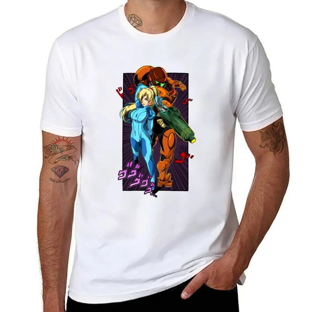 Samus T-Shirt oversized vintage t shirts anime anime figures men clothes