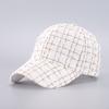 Qiandongge series baseball cap Xiaoxiangfeng black and white checkerboard British style hat spot batch