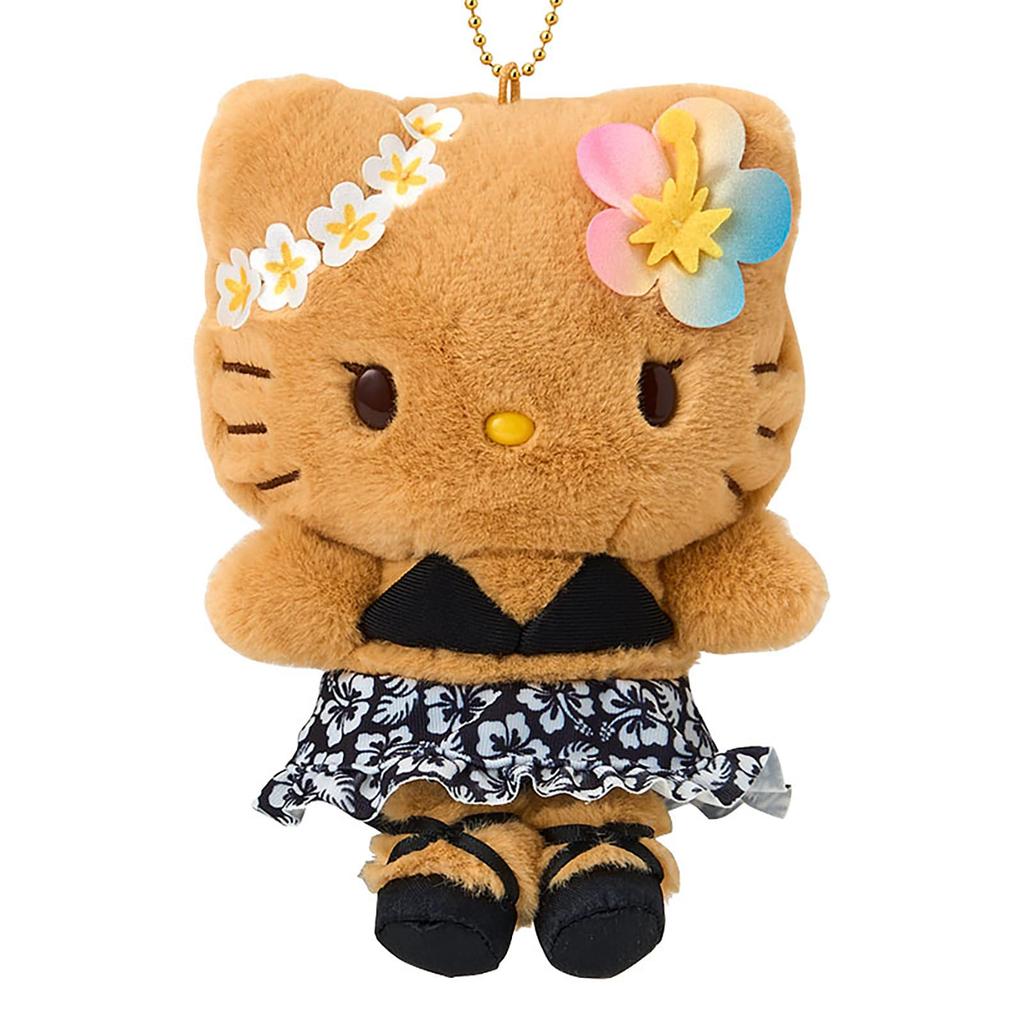 Sanrio Mascot Holder Hello Polyester and Ages 6 and 879631 (Toconut Vacation) Kitty, Black, Steel, Up,
