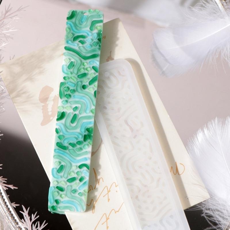 Rectangle Silicone Bookmark Mold DIY Bookmark Mould Making Epoxy Resin Jewelry DIY Craft Silicone Mold 150x35mm