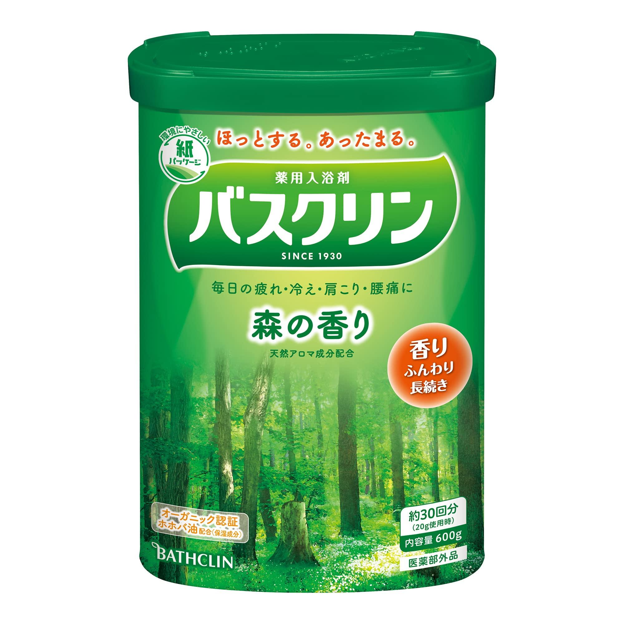 

[Quasi-drug] Basculin bath salts, forest scent 600g bath salts (approximately 30 servings), recovery from fatigue
