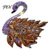 Sparkling Swan Brooch for Women, Rhinestone Decorative Lapel Shape Pin, Animal Shaped Jewelry Suits Coats Sweaters Sweater Decoration