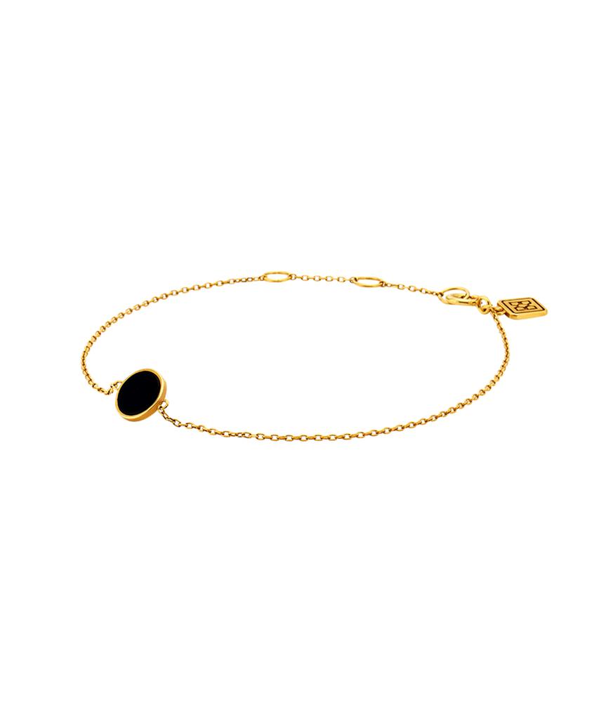 Begins Roca Mini Round Onyx Bracelet