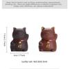 Purple sand tea pet ornament boutique can raise tea play lucky cat mini small creative ceramic home opening gift table