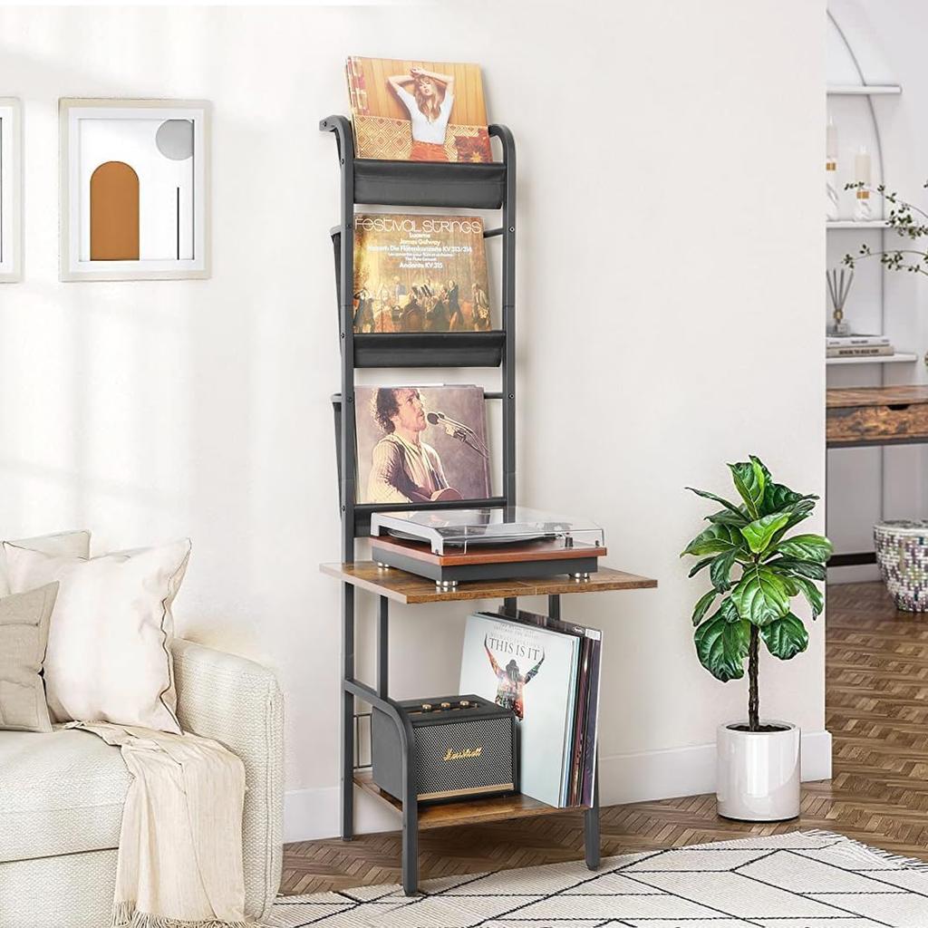 VINAEMO Record Record Record Storage Record Player Record Rack That Can Hold 200 Record Turntable Suitable for Storing Record Audio and Rack, Shelf,