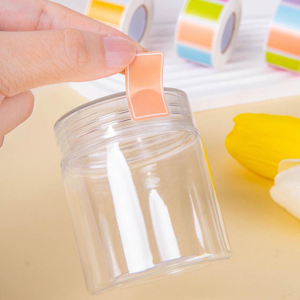 Colored Label Sticker Roll Packaged Art Paper Label Tag for Inventory Classroom Office Marking Useful DIY Sticker Stationery