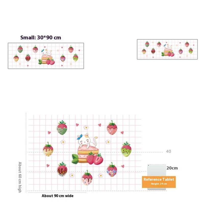 Kitchen Self Adhesive Oil-Proof Wall Stickers High-Temperature And Oil Smoke Resistant Tiles Sticker Proof Waterproof Wallpaper