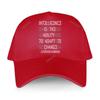 Funny Design brand sport bonnet for men cotton Baseball Caps 1N73LL1G3NC3  summer fashion Cap female Adjustable leisure golf hat