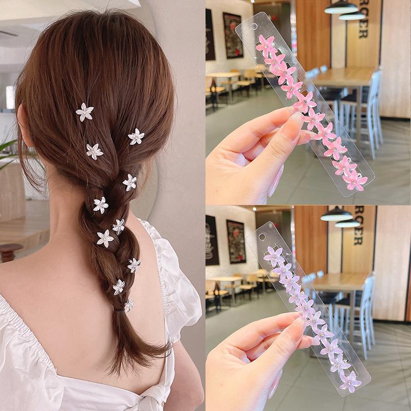 Girls' Braided Hairpins: Back of Head & Side Clips, High-Quality Korean Hair Accessories.