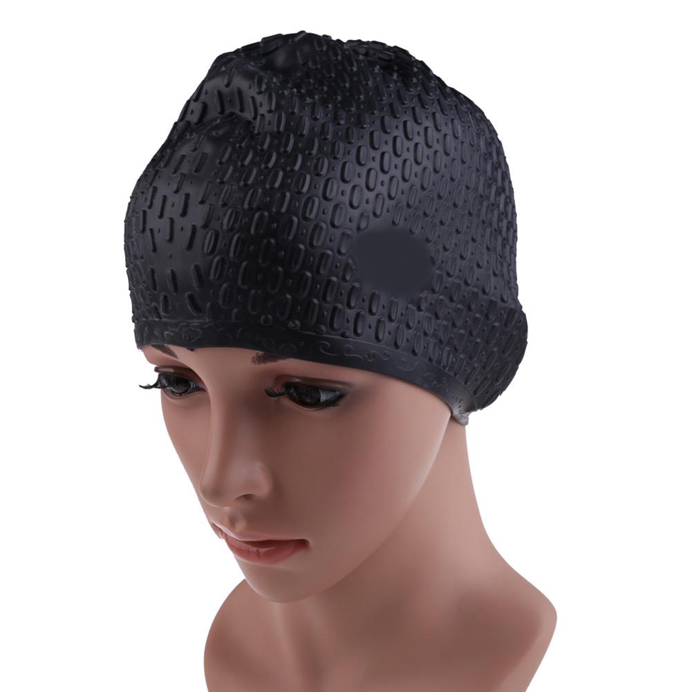 Silicone Swimming Cap Ear Protection Swimming Hat Waterproof Bathing Cap Sport Swim Cap for Long & Short Hair