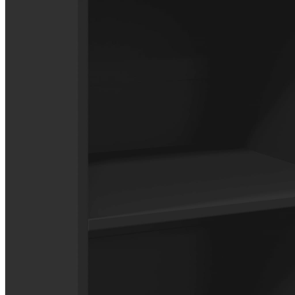 Highboard Black 45 x 41 x 124 cm Particle Board
