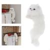 Adorable Plush Cat Figurine for Home Decor and Desk Display