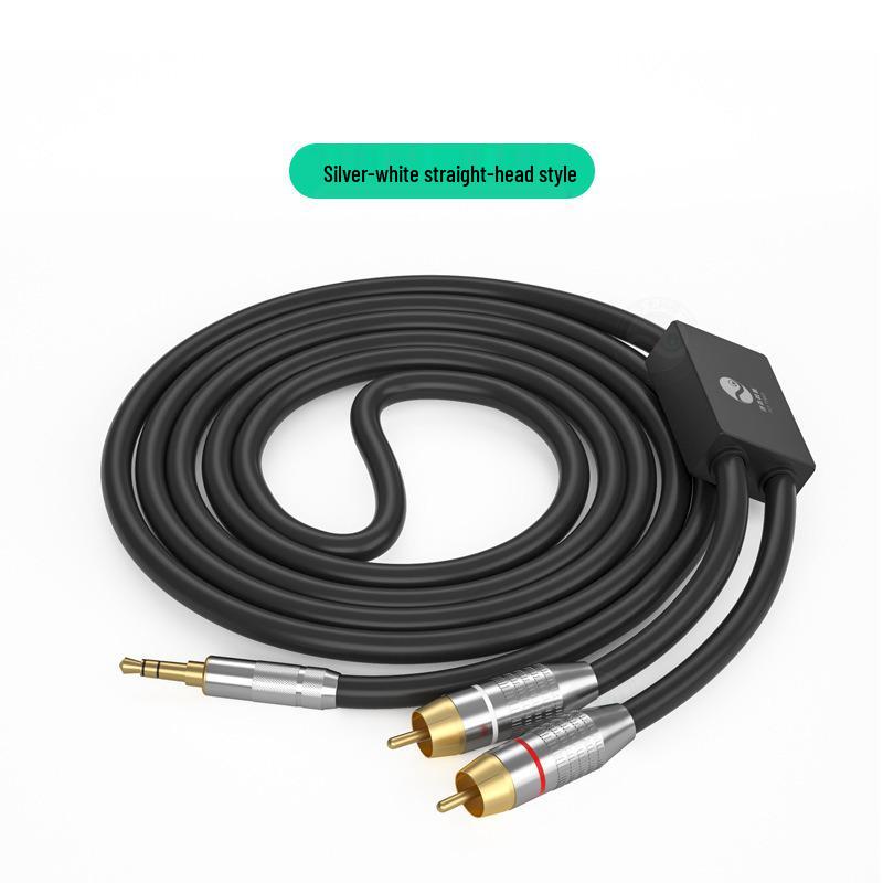 3.5mm To Dual RCA Audio Extension Cable for Speaker and Amplifier Connection