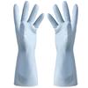 1Pair Waterproof Kitchen Gloves Green Heavy Duty Cleaning Mitts for Dishwashing Home Garden Car Wash Pet Care Industrial Work