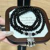 New Chinese-style mountain ghost flower beaded double-layer bracelet, women's national style retro new bracelet, personalized versatile jewelry