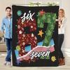 Theme Blanket No. 67 Made of Fleece Fabric, with Digital Printing Suitable for All Seasons Ideal for Naps Camping and Traveling