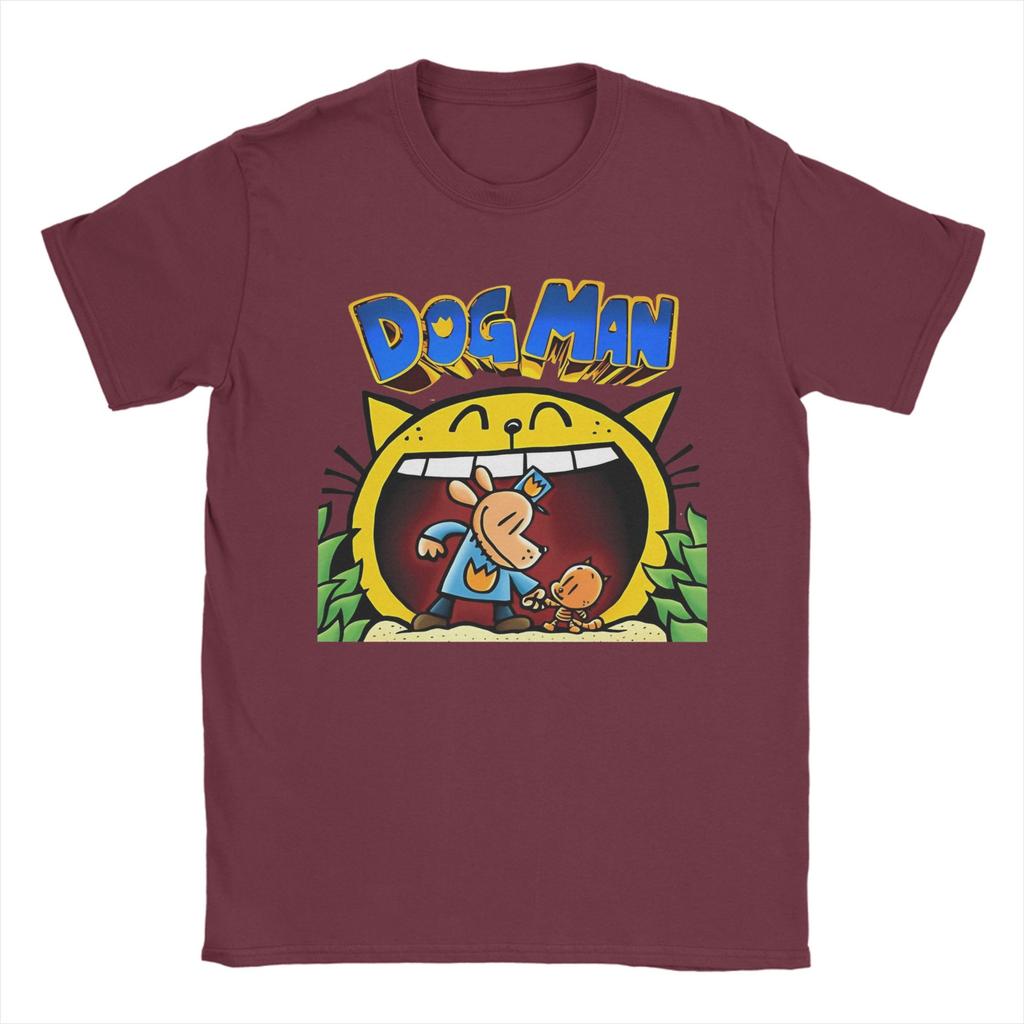 Dogman Cartoon Kids Dog Man TShirts Men Fashion 100 Cotton Tee Shirt Crewneck Short Sleeve T Shirt Summer Tops