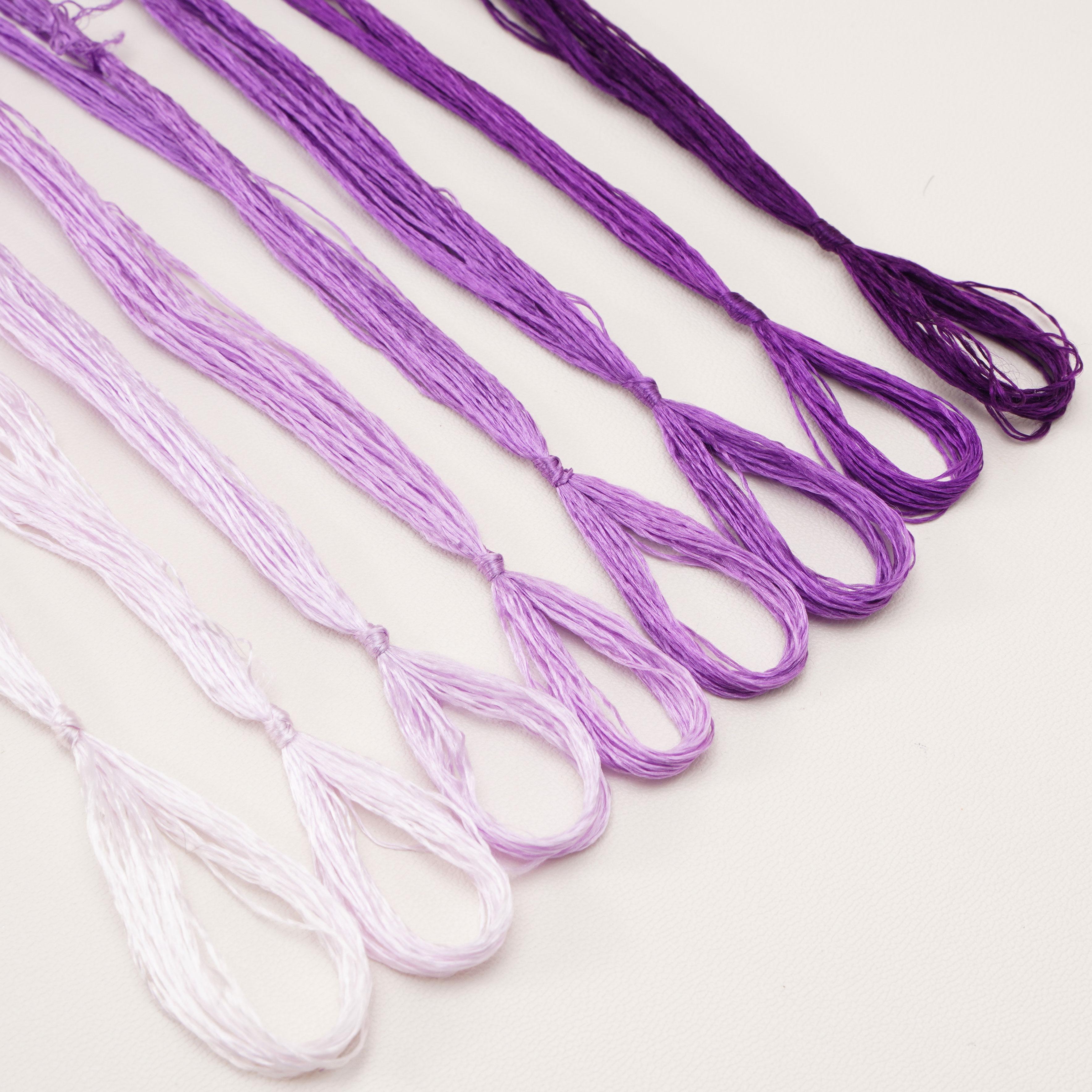 

8шт x 20м шелковая нить с низкой круткой для изготовления украшений из бархатных цветов своими руками 05