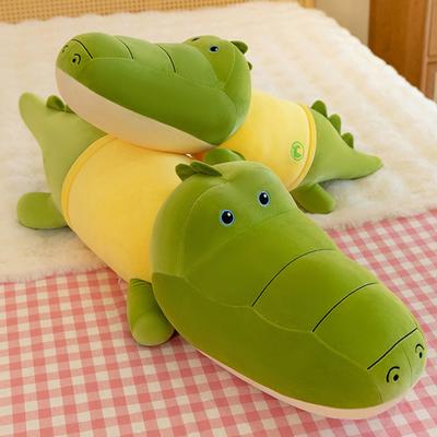 Crocodile Plush Doll Long Body Pillow for Hugging Supportive Waist And Back Cushion Soft Skin-Friendly Sleeping Pillow for Kids Adults
