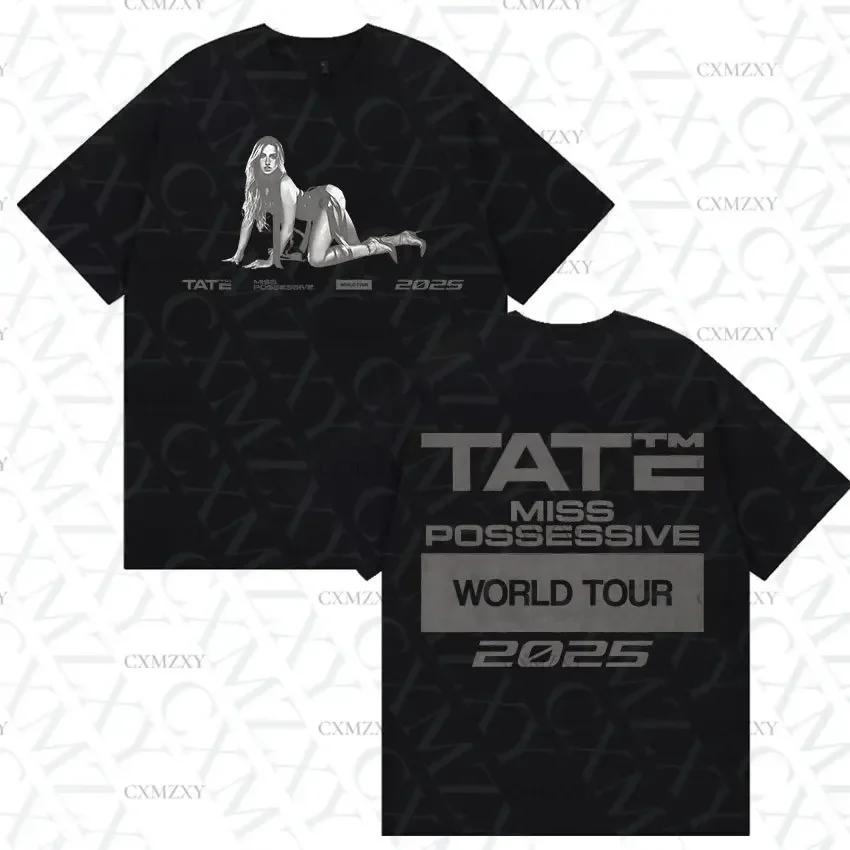Tate McRae Miss Possessive Tour New T Shirts Unisex Womens Hip Hop Fashion Cotton Short Sleeve Tshirt Streetwear