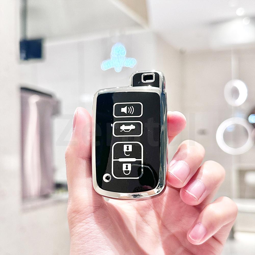 For Toyota Avalon Camry Corolla Rav4 Highlander Auris Chr Land Cruiser 4 Buttons Shell Fob Tpu Car Key Case Cover Keyless