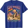 Vintage Rainbow We Pride At Dawn Western Cowgirl LGBTQ Retro