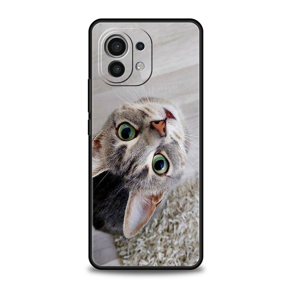 Phone Case For Xiaomi Mi 15 14 14T 13T 12T Pro 12 13 11 Lite 5G 11T X6 X5 Pro Soft TPU Cover Cartoon Fun Cat Pet Dog