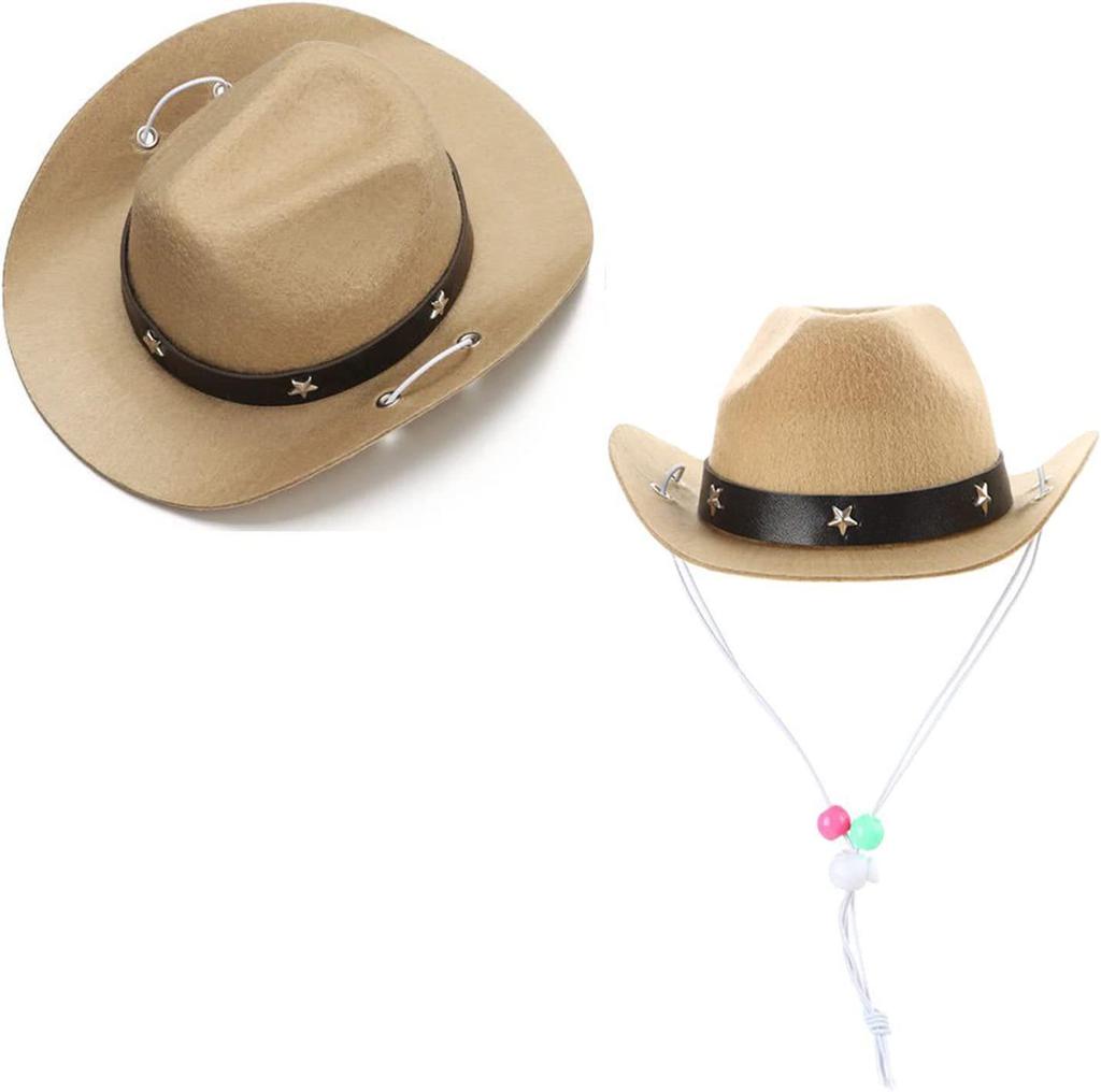 Denim Cowboy Hat with Star for Cats & Small Dogs